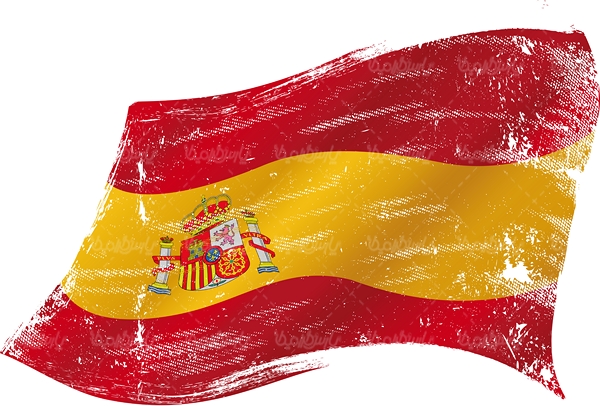 Spanish flag grunge