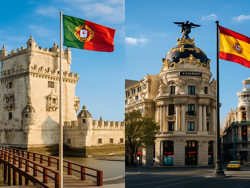 تفاوت اقامت اسپانیا و پرتغال؛ کدام بهتر برای ایرانیان؟ راهنمای جامع ۲۰۲۵